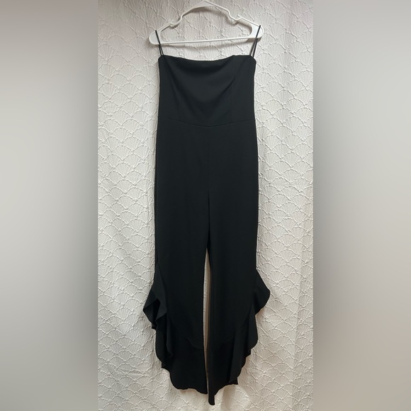 Lulu’s XL After Midnight Strapless Black Jumpsuit - Picture 2 of 8
